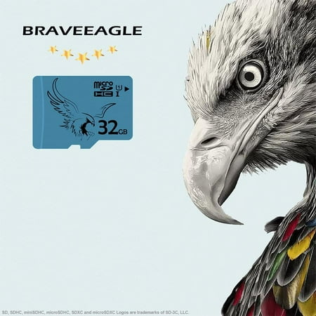 U3 32GB 2 Pack BRAVEEAGLE Micro SD Card 32GB TF Card Class 10 for Wyze Cam//Nikon//Dashcam